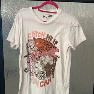 Show Me Your Mumu cheetah tee XS